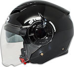 STR Tron Black Motorradhelm Jet ECE 22.06 1100gr