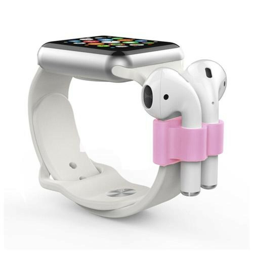 AHAstyle PT47 Apple Watch Band Holder σε Ροζ χρώμα για Apple AirPods