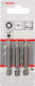 Bosch Set 3 Biți Șurubelniță Pătrat Capete R2 49mm