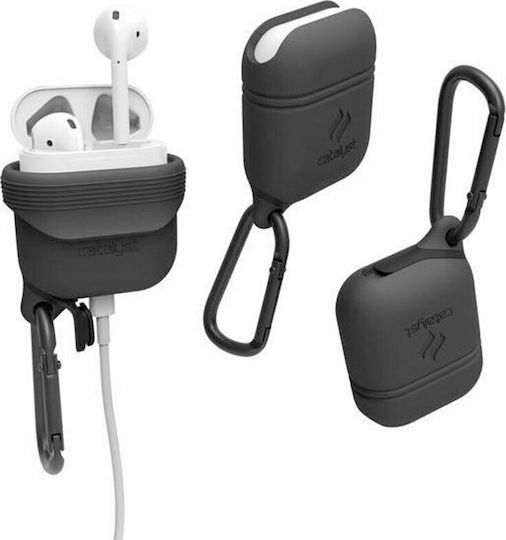 Catalyst Waterproof Hülle Silikon mit Haken in Gray Farbe für Apple AirPods