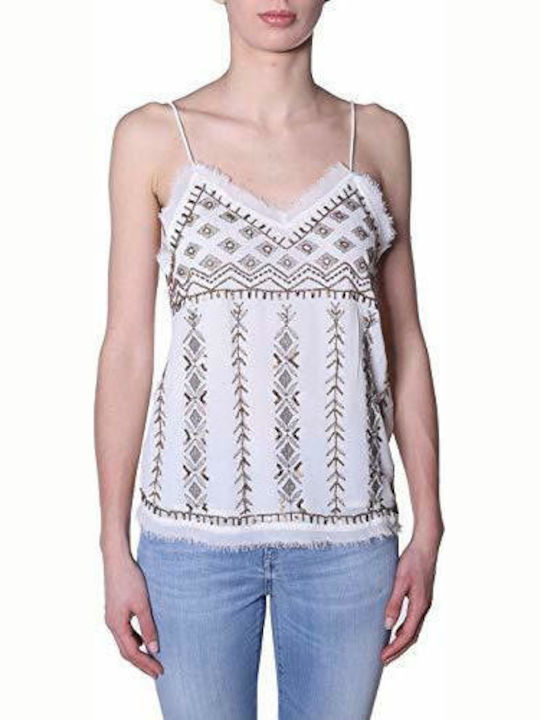 Pepe Jeans Susan Women's Summer Blouse with Straps Beige