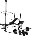 vidaXL Adjustable Workout Bench with Stands 275365