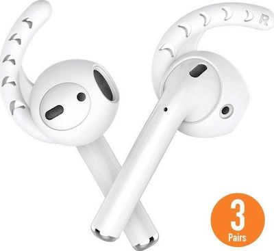 AHAstyle PT14 Silicone Ohrhaken in Weiß Farbe für Apple AirPods 1 / AirPods 2