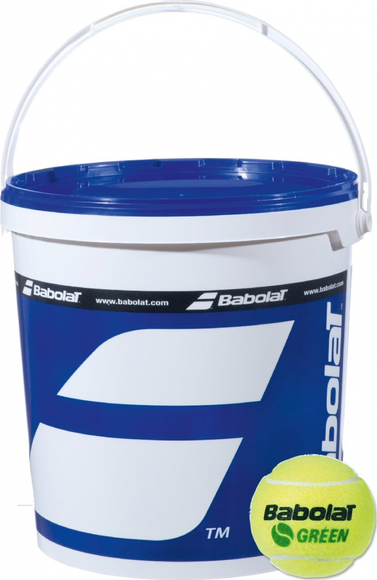 Juniorské tenisové míče Babolat Green Bucket 72B | Tennis Zone