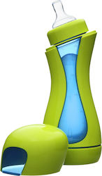 Iiamo Plastikflasche Home Gegen Koliken mit Silikonsauger für 0+, 0+ m, Monate Green-Blue 380ml 1Stück