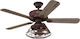 Westinghouse Barnett 72205 Ceiling Fan 122cm with Light and Remote Control Brown