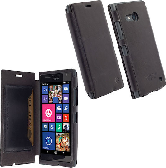 Krusell Kiruna Book Synthetic Leather Black (Lumia 730/735)