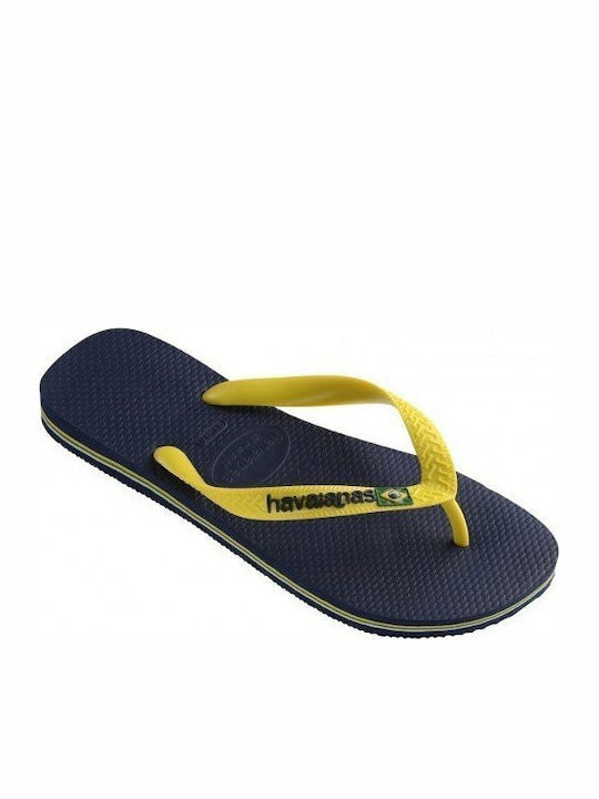 Havaianas Brasil Logo Flip Flops σε Κίτρινο Χρώμα