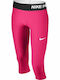 Kinder Leggings Sport Capri Rosa