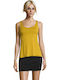 Funky Buddha Summer Women's Cotton Blouse Sleeveless Yellow FBL109-041-19