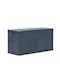 vidaXL Cutie de depozitare pentru exterior Plastic 320lt Negru L119xW46xH60buc