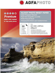 AgfaPhoto Photo Paper A4 (21x30) 240gr/m² for Inkjet Printers 50 Sheets