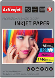 Active Jet Premium Fotopapiere Glossy A6 (10x15) 100 Blätter