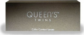 Queen's Twins 2 Monatlich Farbige Kontaktlinsen Hydrogel