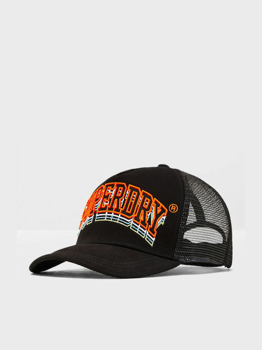 Superdry Varsity Triple Men's Trucker Cap Black