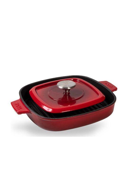 Woll Iron Γκριλιέρα από Μαντέμι Chili Red Iron 24cm