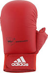 Adidas 48224760 Γάντια Karate WKF Approved Mitts Thump Protection Κόκκινα