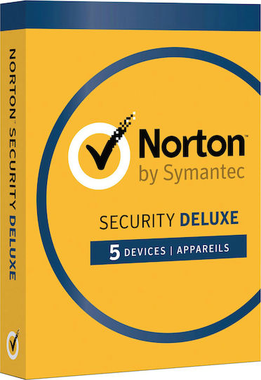 Norton Security Deluxe за 5 устройства и 1 година използване (Електронно разрешение)
