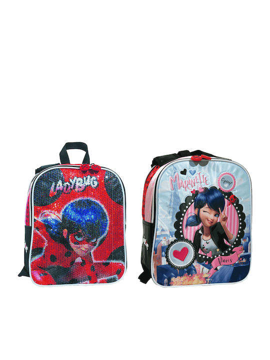 Gim Ladybug Double-Sided School Bag Backpack Kindergarten Multicolored 12lt