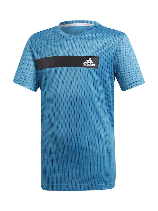 Adidas Детска Тениска Светлосин Training Cool Tee