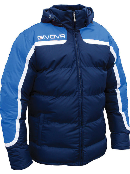 Giubbotto Antartide Winter Jacket Puffer Windproof Blue