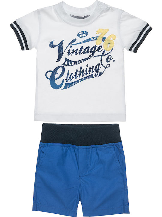 Alouette Kids Set with Shorts Summer 2pcs White