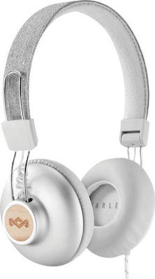 The House Of Marley Positive Vibration 2 Ασύρματα Bluetooth Over Ear Ακουστικά με 10 ώρες Λειτουργίας Ασημί