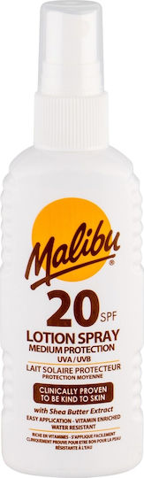 Malibu Wasserdichte Sonnencreme Lotion Für Körper SPF20 Im Spray 100ml