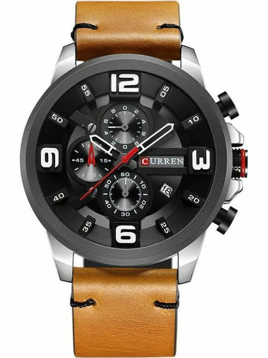 Curren Ανδρικό Ρολόι 48mm Χρονογράφος Μπαταρίας...