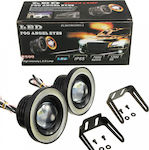 Rotund Faruri de ceață cu DRL pentru Autoturisme LED Universal 12V 10W 8.9cm 2buc M609-10W