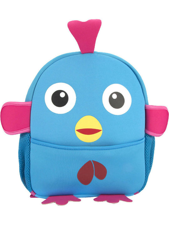 Must Cute Bird School Bag Backpack Kindergarten Blue