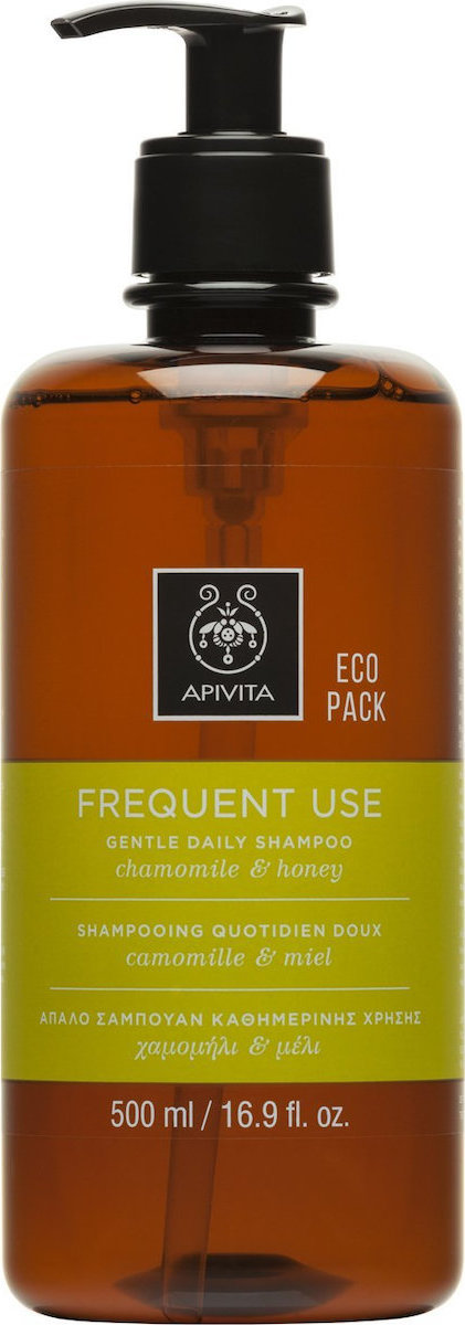 Apivita Frequent Use Chamomile & Honey Σαμπουάν Καθημερινής Χρήσης για Όλους τους Τύπους Μαλλιών 500ml | Skroutz.gr