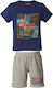 Energiers Kids Set with Shorts Summer 2pcs Navy Blue