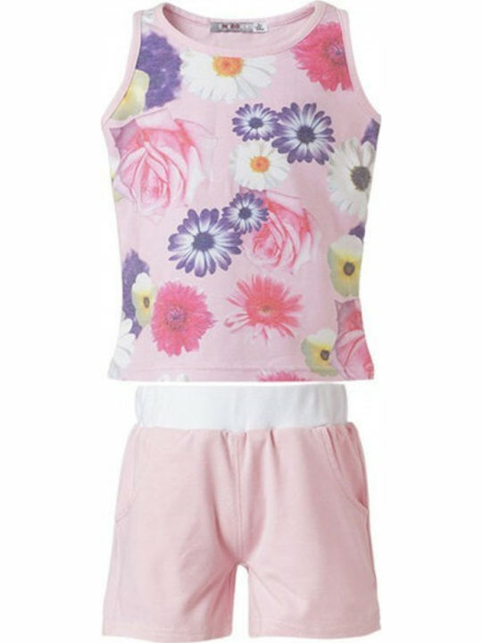 Energiers Kids Set with Shorts Summer 2pcs Pink