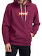 Sweatshirt mit Kapuze Burgundisch