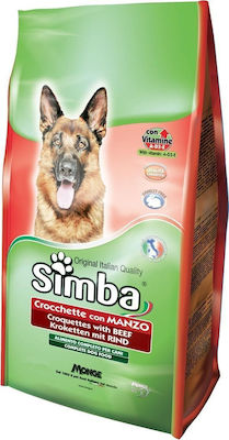 Simba Croquettes with Beef 4kg Dry Food for Adult Dogs with Beef