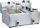 Hendi Elektrische Fritteuse Doppel 7kW Kapazität 2x8lt 60.5x51.5x34.5cm