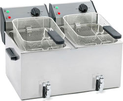 Roller Grill FD80DR Commercial Electric Double Fryer 2x8lt 6kW 59x45x36cm