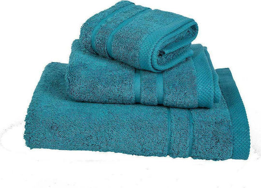 Le Blanc Badehandtuch Gekämmte 600g 80x145εκ. Petrol Gewicht 600gr/m²