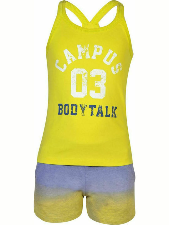 BodyTalk Set pentru copii cu Șorturi Vara 2buc Galben 171-705199