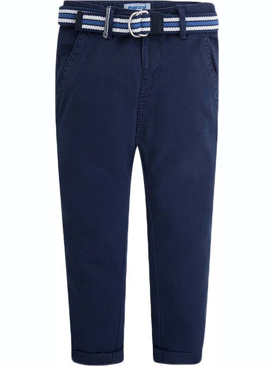 Mayoral Kids Trousers Navy Blue