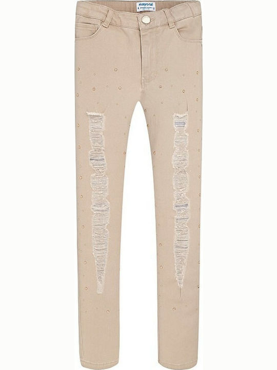 Mayoral Kids Trousers Beige