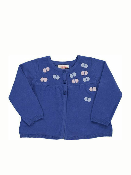 Dpam Kids Cardigan Blue CIKLECAR2_C207