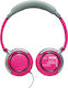 Roadstar HED-120F Wired On Ear Headphones Fuchsia