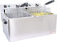 CF Electric Fryer Double 6kW Capacity 2x7lt 54x42x32cm FE77