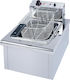 M&M equipment Elektrische Fritteuse 230V 3.5kW Kapazität 7Es 34x47x36.5cm F70