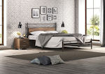 Αριάδνη Semi Double Bed Wooden without Slats 120x200cm