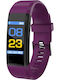 Naxius Naxius Smartband sbnx-11 with Heat Rate Monitor Purple