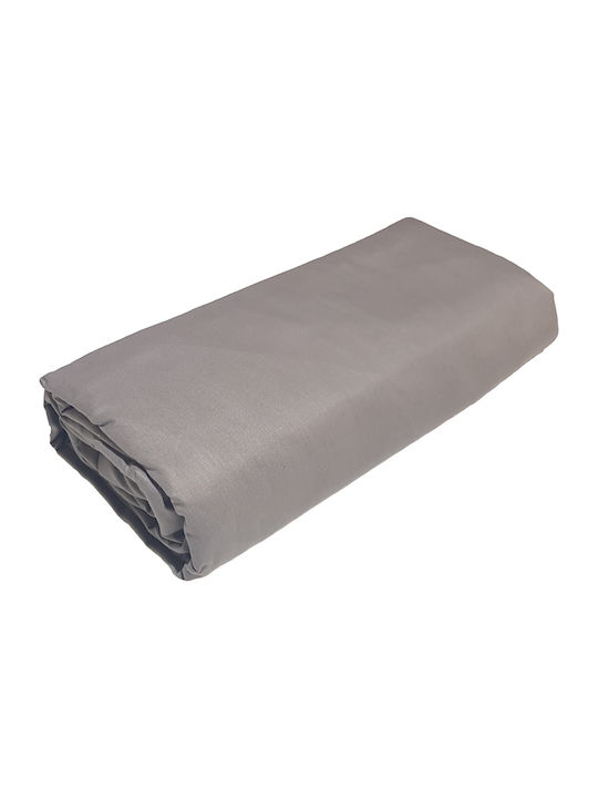Le Blanc Sheet for Single Bed 150x240cm. Cotton Line Grey