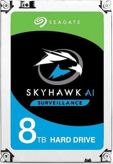 Seagate SkyHawk 512E 8TB HDD Hard Drive 3.5" SATA III 7200rpm with 256MB Cache for Recorder